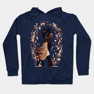 Romantic Dance: Silhouetted Couple's - Valentine's Day Hoodie